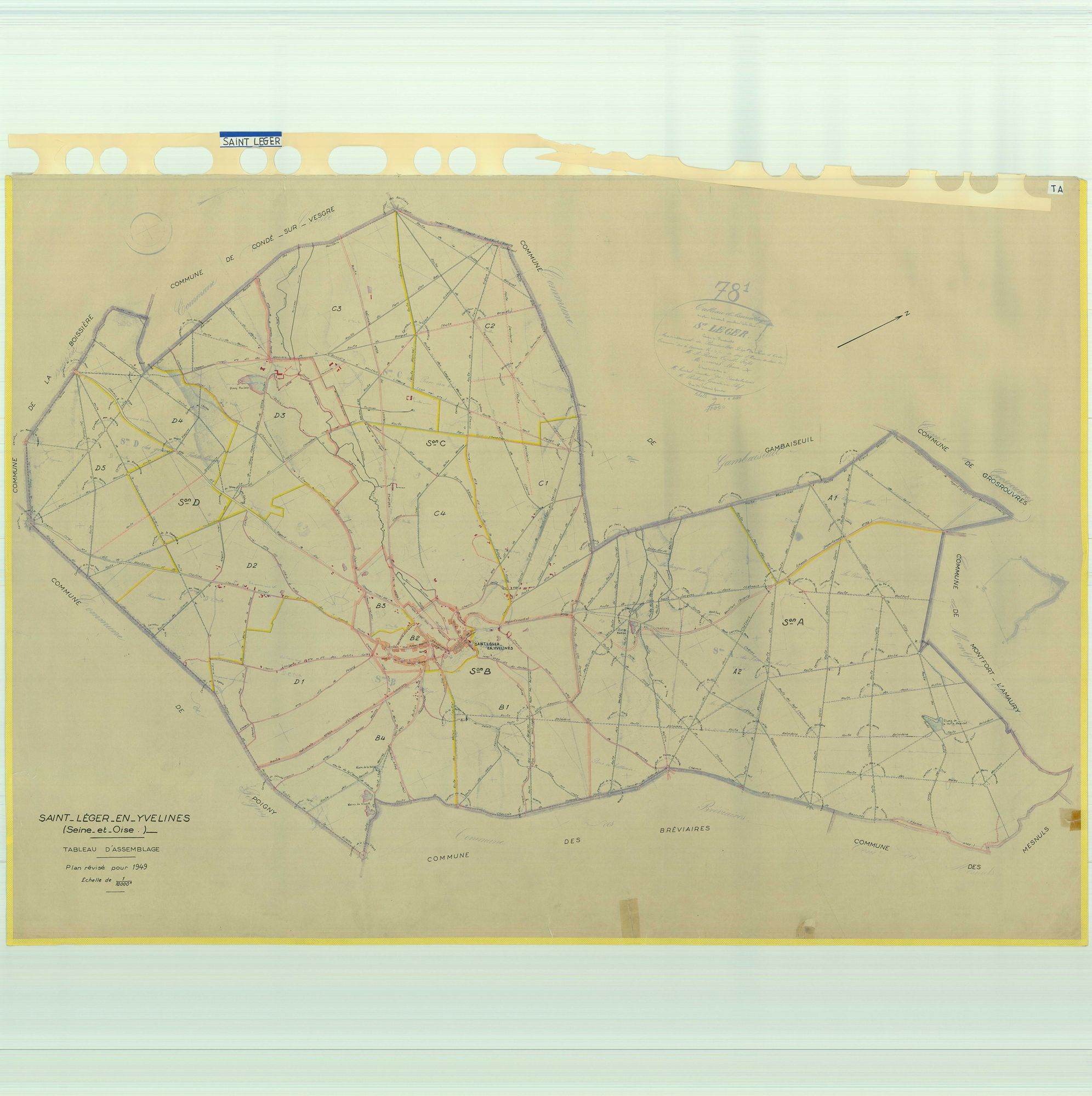 Saint-Léger-en-Yvelines - Plans du cadastre rénové