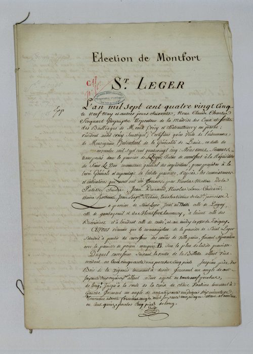 Saint-Léger-en-Yvelines - Procès-verbal d'arpentage du territoire de la paroisse de Saint-Léger-en-Yvelines
