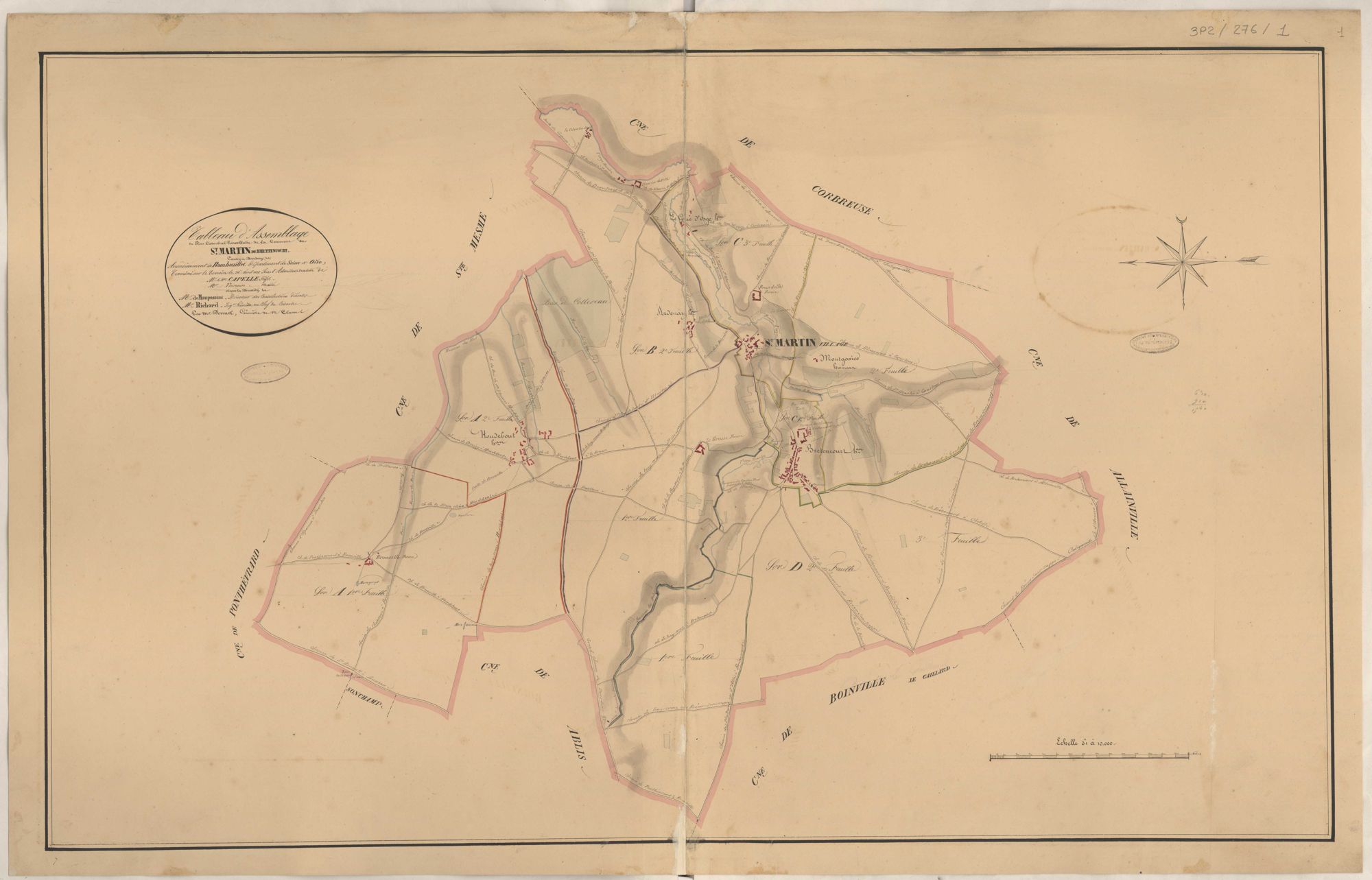 Saint-Martin-de-Bréthencourt - Plans de la Préfecture de Seine-et-Oise
