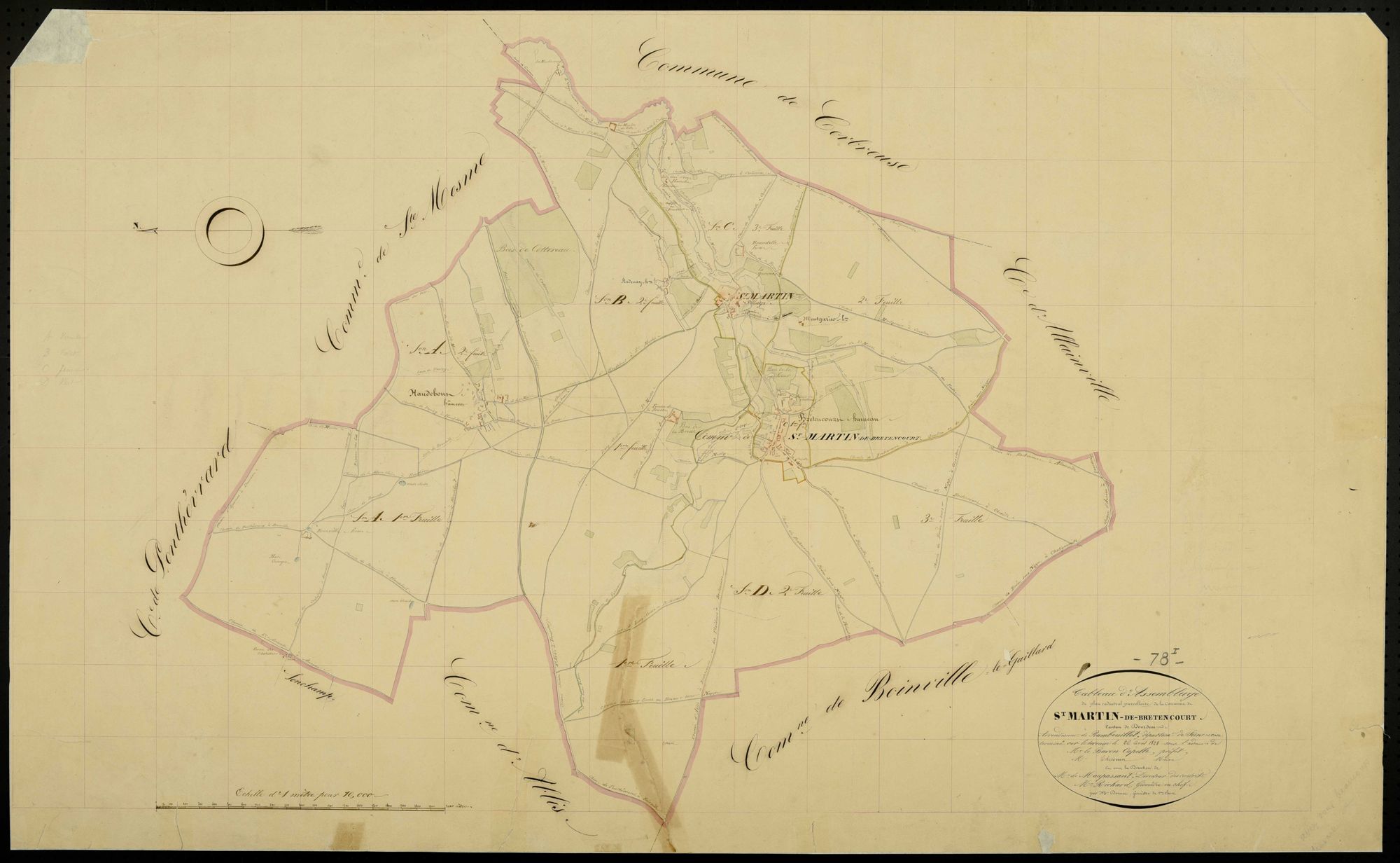 Saint-Martin-de-Bréthencourt - Plans de l’Administration du cadastre
