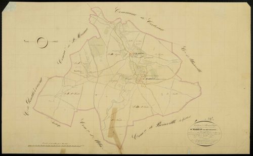 Saint-Martin-de-Bréthencourt - Plans de l’Administration du cadastre