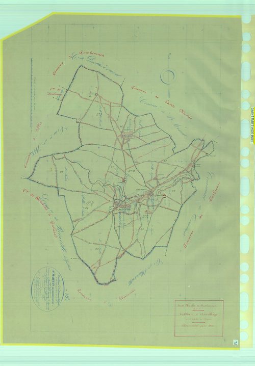 Saint-Martin-de-Bréthencourt - Plans du cadastre rénové