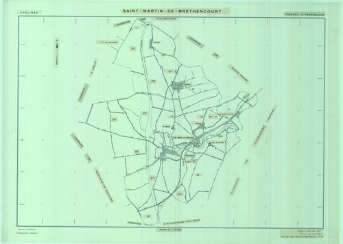 Saint-Martin-de-Bréthencourt - Plans du cadastre remembré