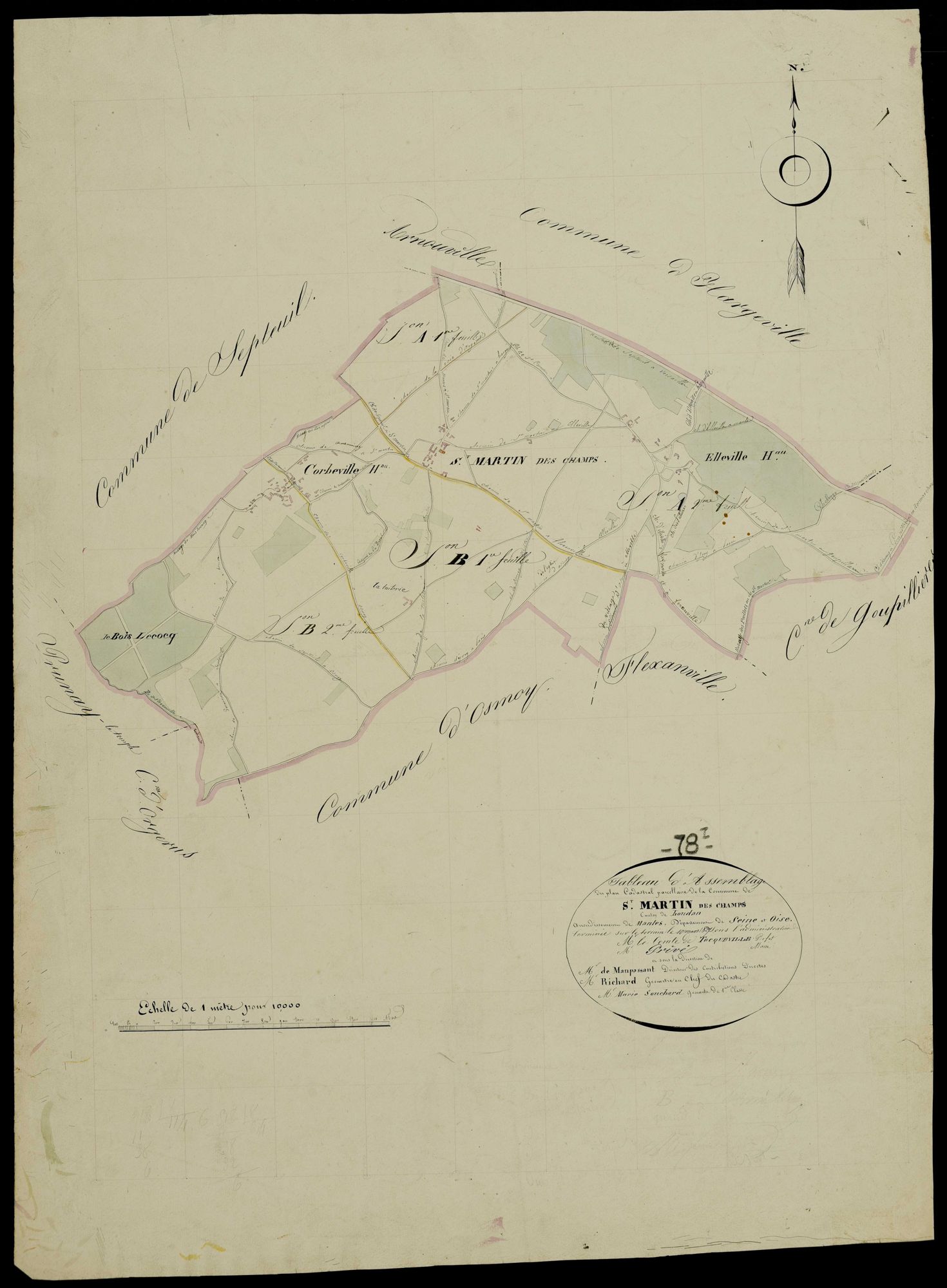 Saint-Martin-des-Champs - Plans de l’Administration du cadastre