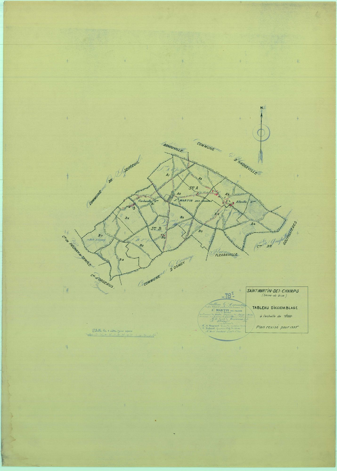 Saint-Martin-des-Champs - Plans du cadastre rénové