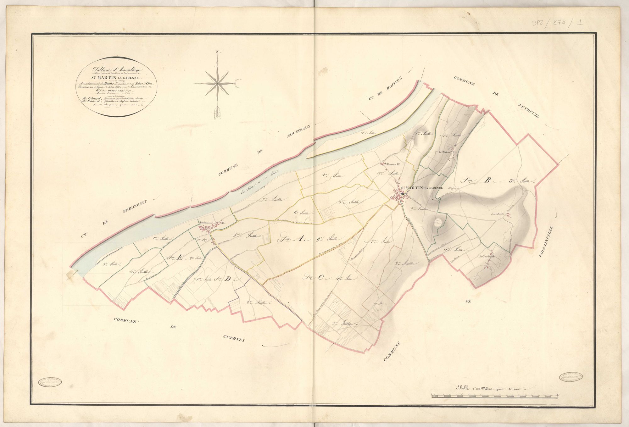 Saint-Martin-la-Garenne - Plans de la Préfecture de Seine-et-Oise