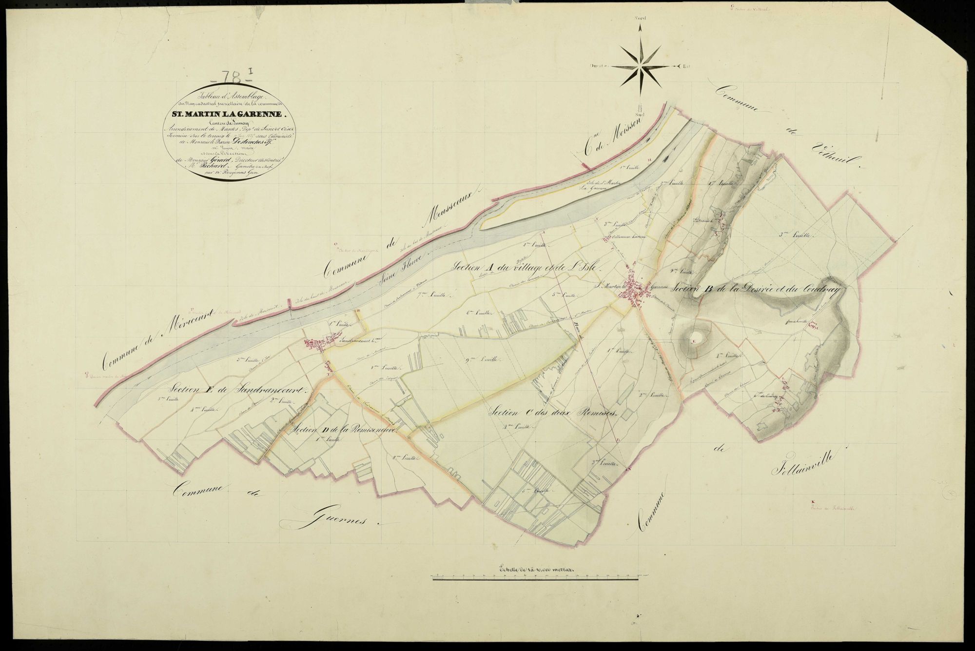 Saint-Martin-la-Garenne - Plans de l’Administration du cadastre