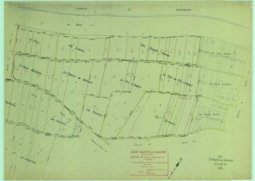 Saint-Martin-la-Garenne - Plans du cadastre remembré