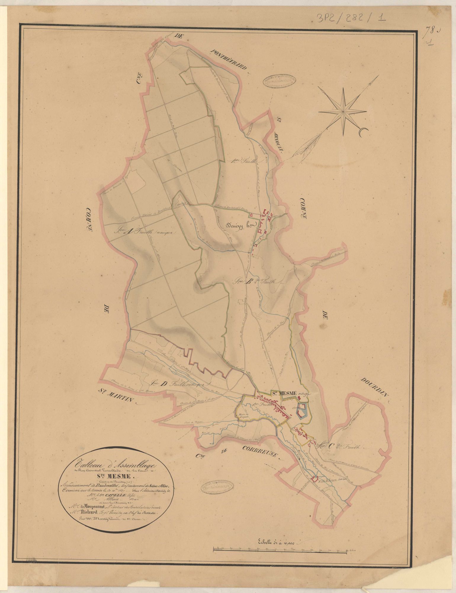 Sainte-Mesme - Plans de la Préfecture de Seine-et-Oise