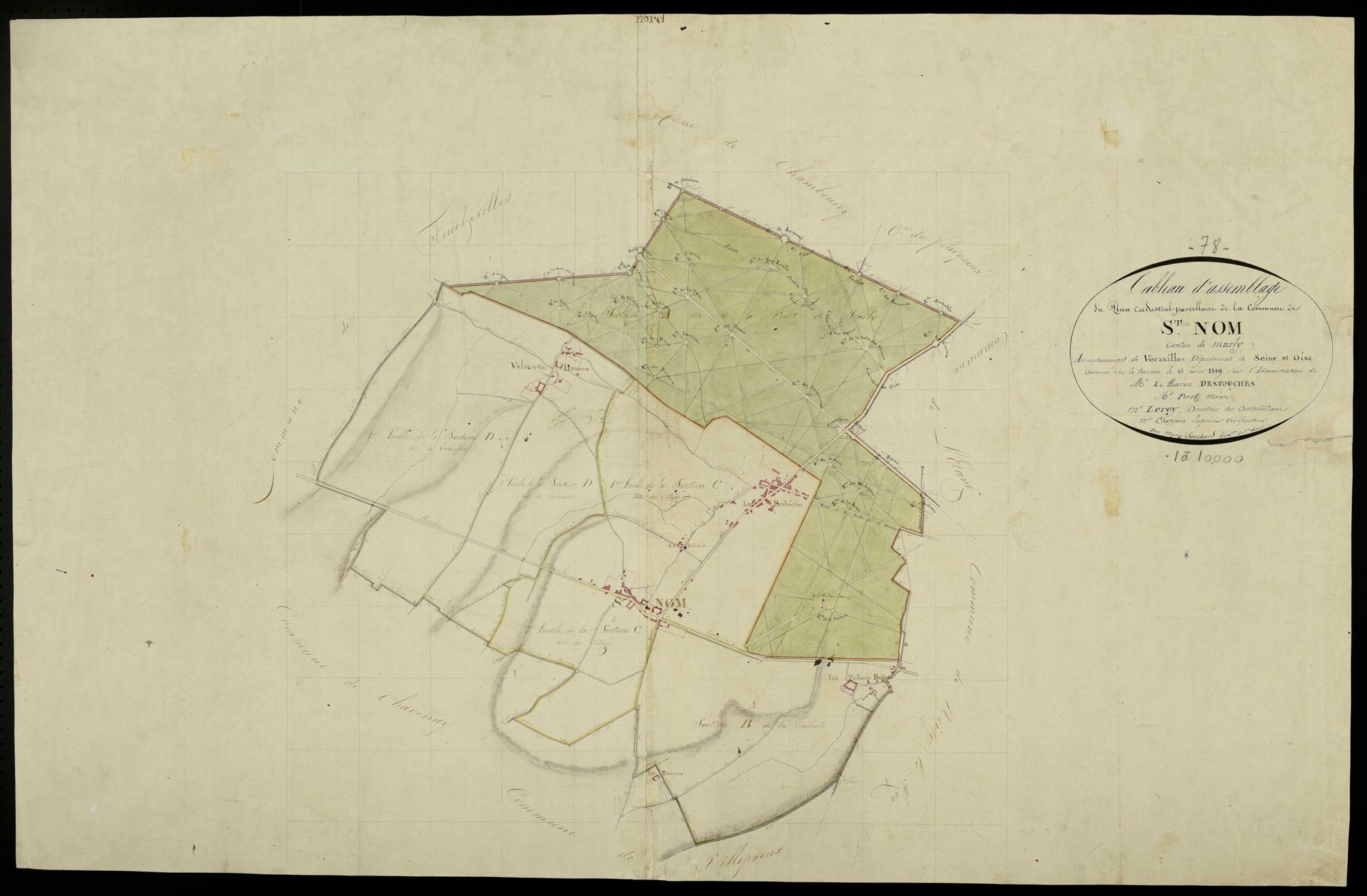 Saint-Nom-la-Bretèche - Plans de l’Administration du cadastre