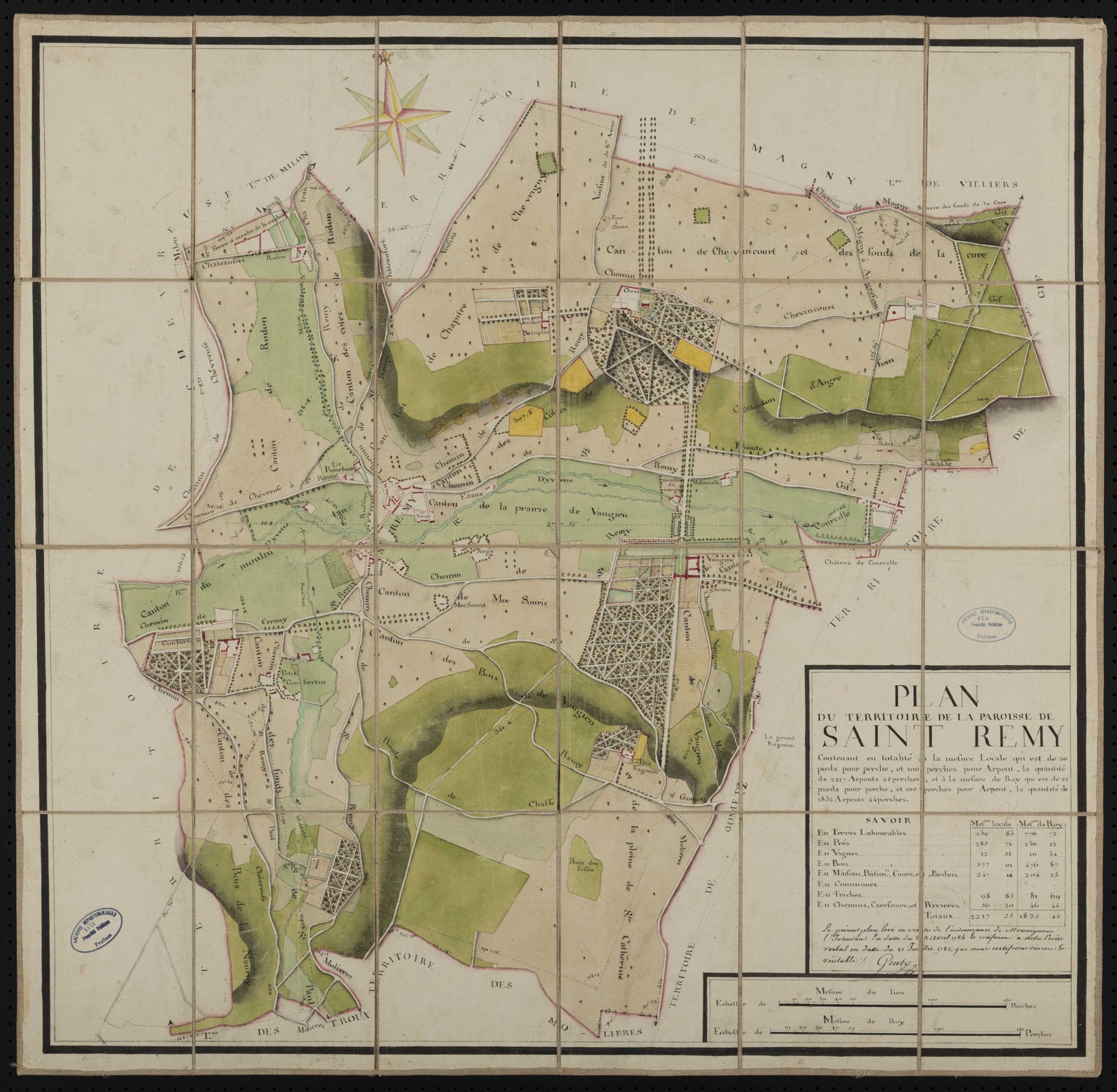 Saint-Rémy-lès-Chevreuse - Plan d'intendance de la paroisse de Saint-Rémy-les-Chevreuse