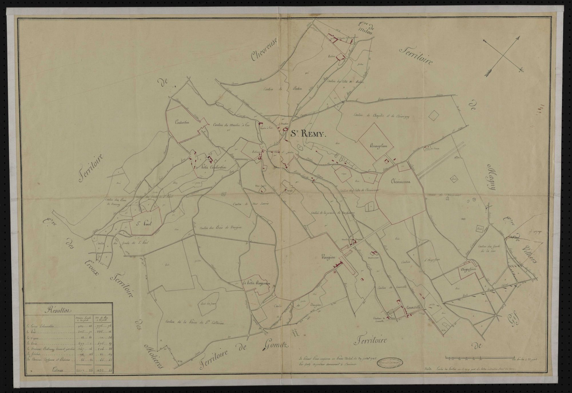 Saint-Rémy-lès-Chevreuse - Plan d'intendance de la paroisse de Saint-Rémy-les-Chevreuse