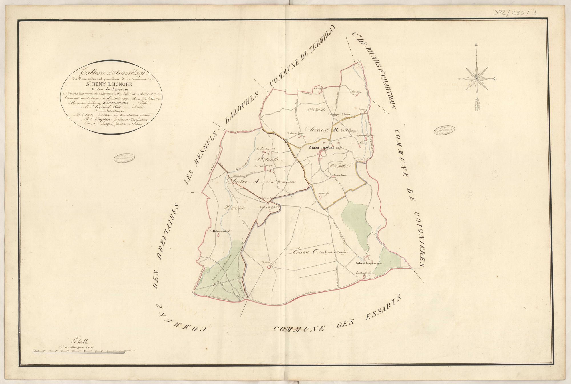 Saint-Rémy-l'Honoré - Plans de la Préfecture de Seine-et-Oise