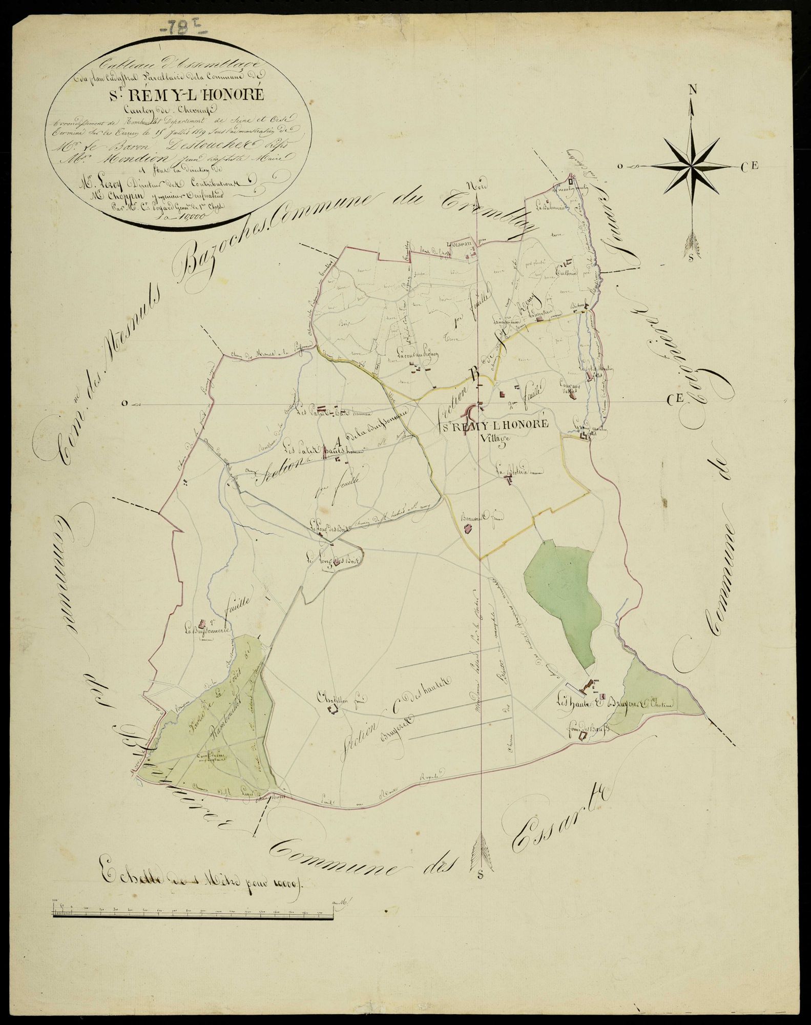 Saint-Rémy-l'Honoré - Plans de l’Administration du cadastre