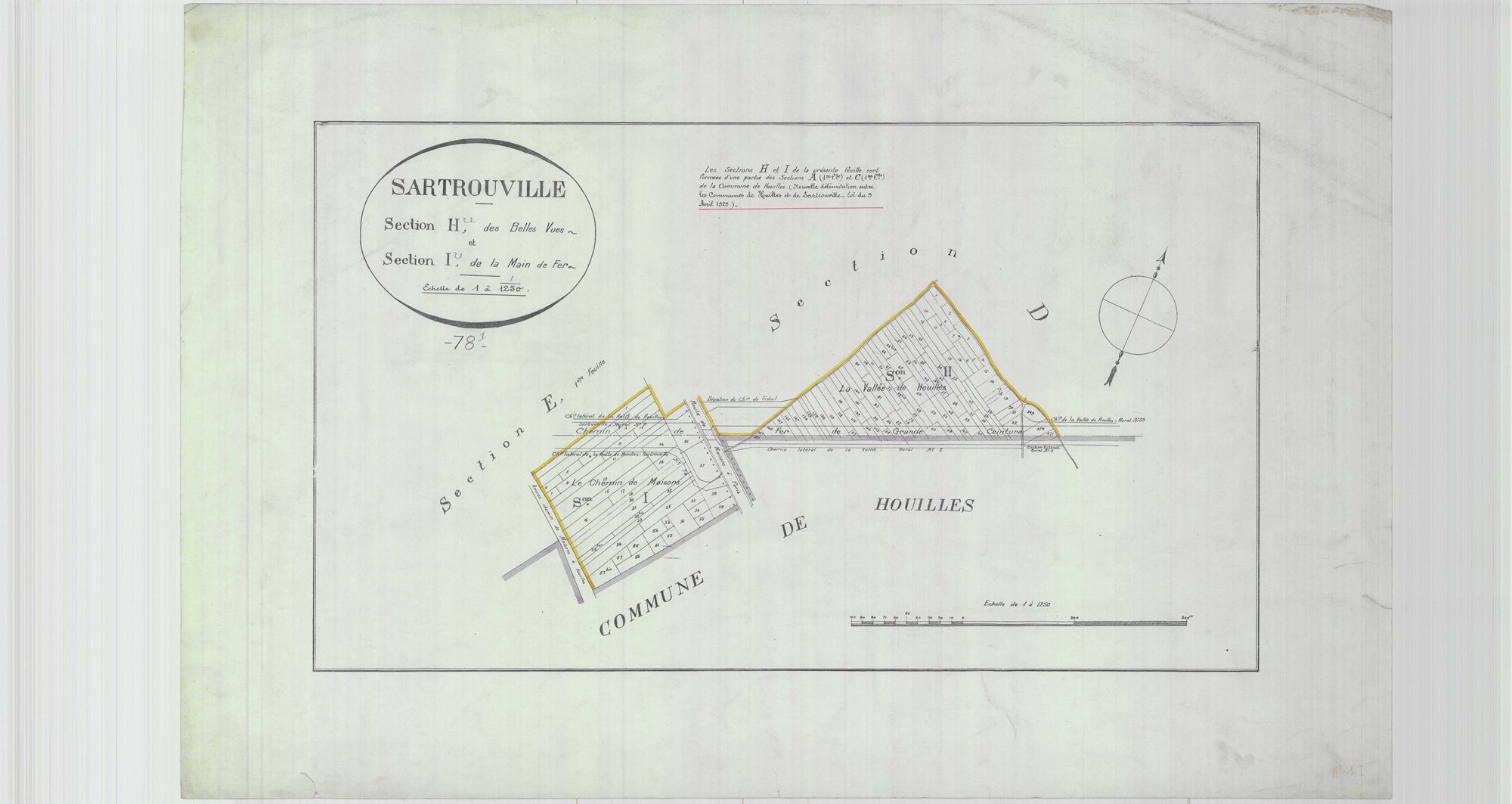 Sartrouville - Plans du cadastre rénové