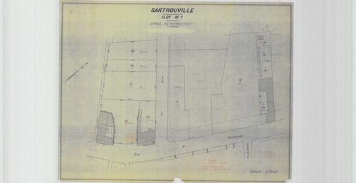 Sartrouville - Plans du cadastre remembré