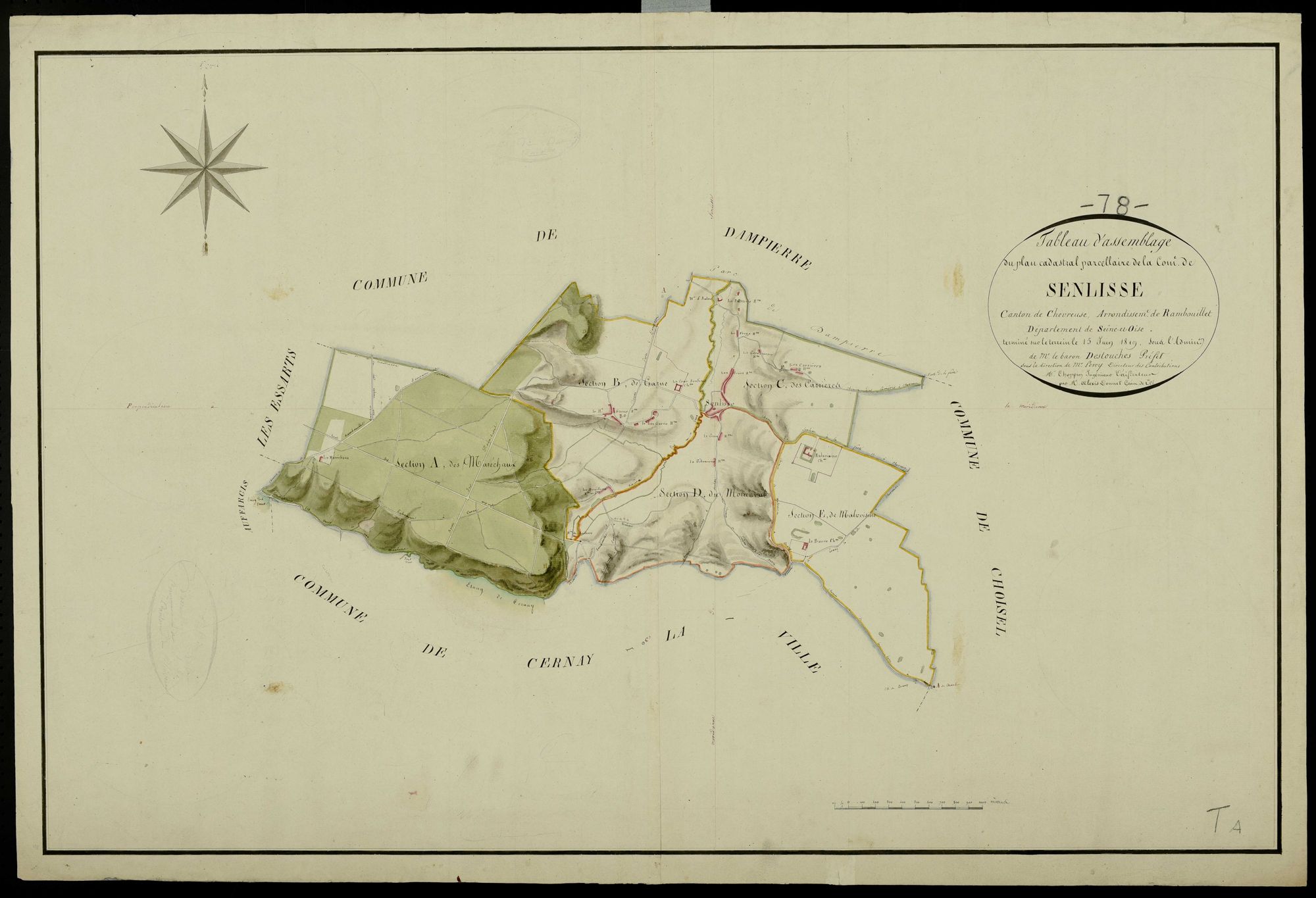 Senlisse - Plans de l’Administration du cadastre