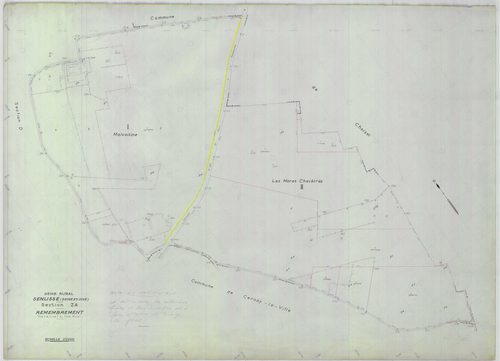 Senlisse - Plans du cadastre remembré