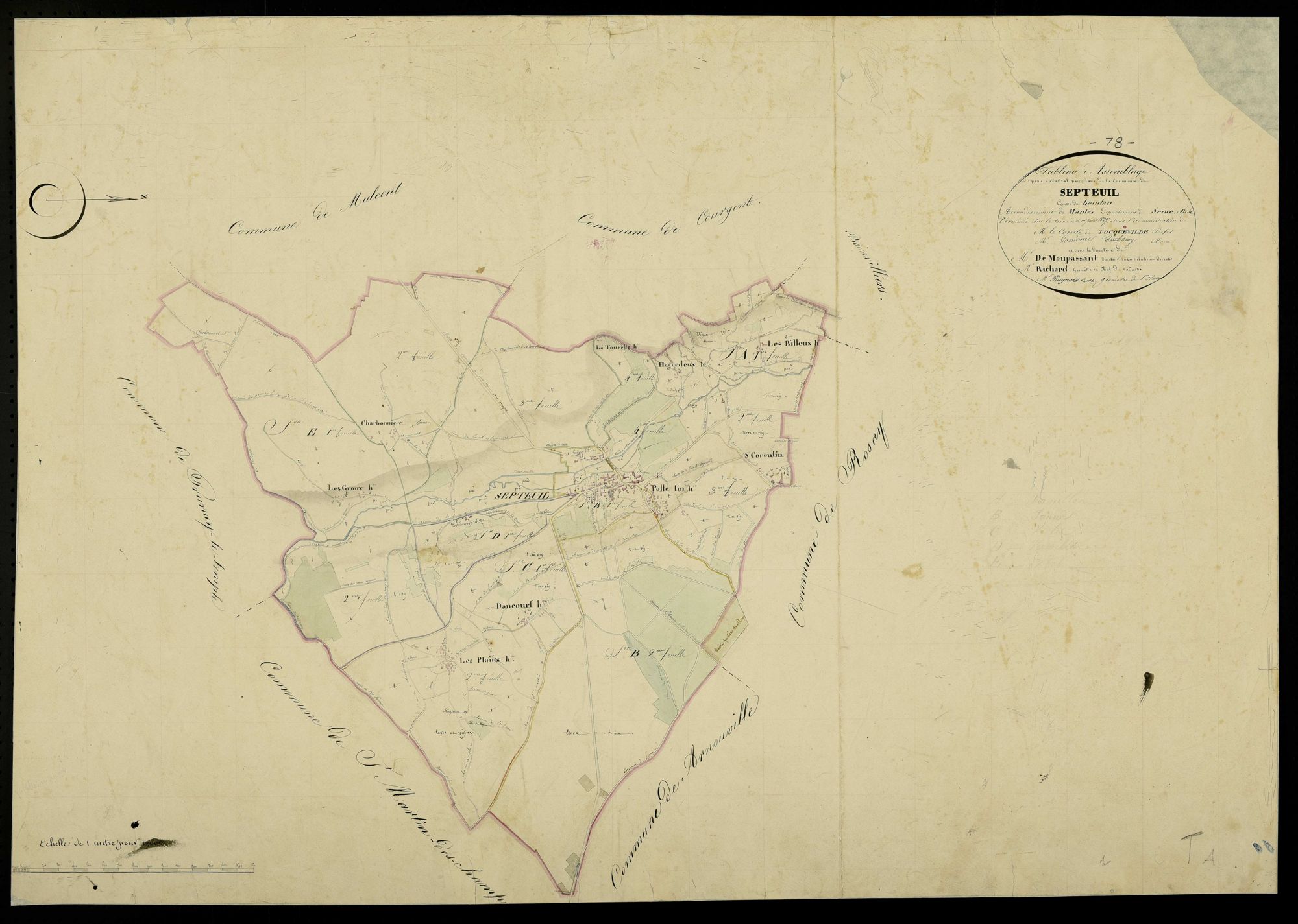 Septeuil - Plans de l’Administration du cadastre