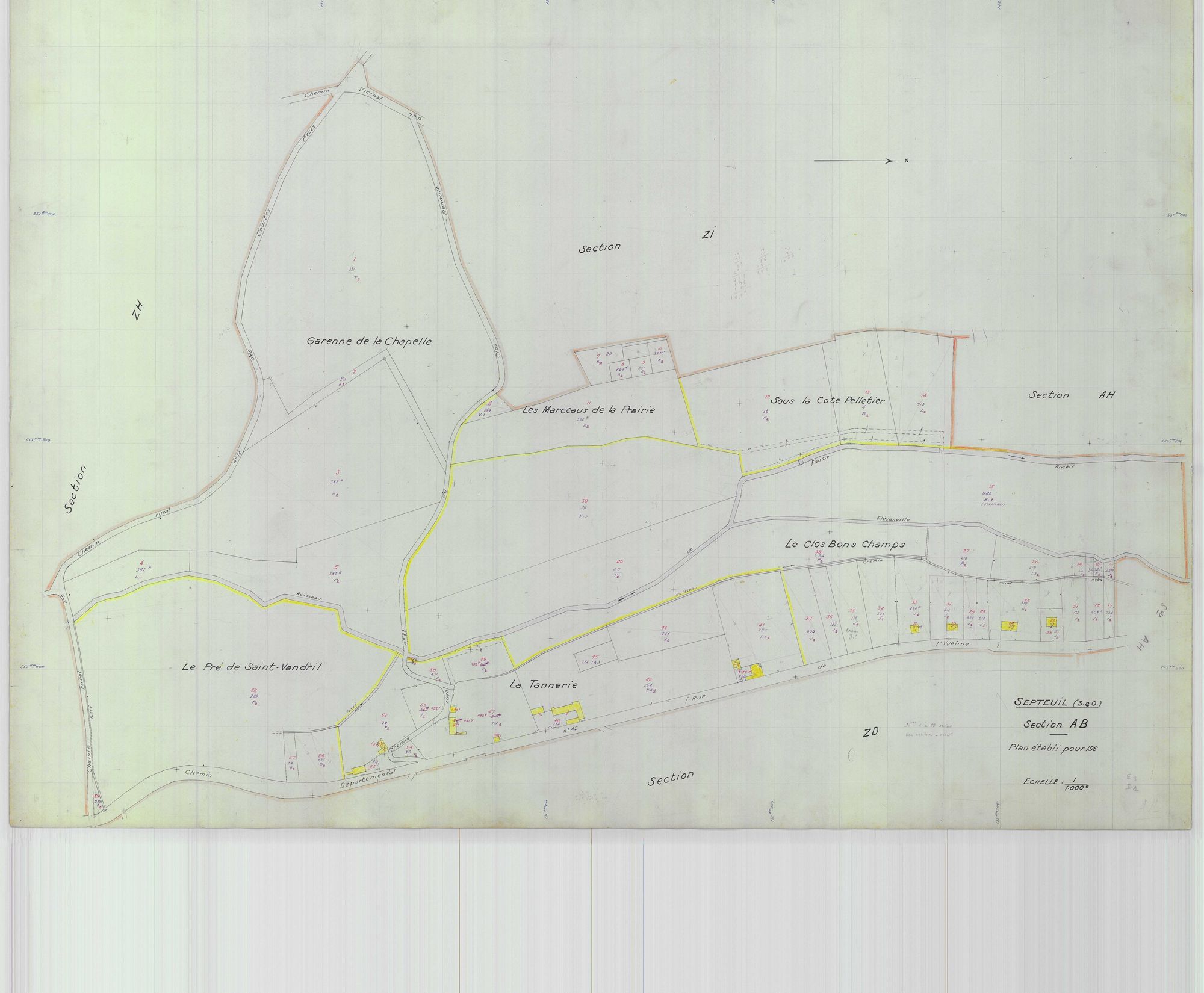 Septeuil - Plans du cadastre révisé