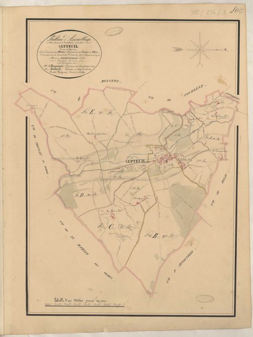 Septeuil - Plans de la Préfecture de Seine-et-Oise