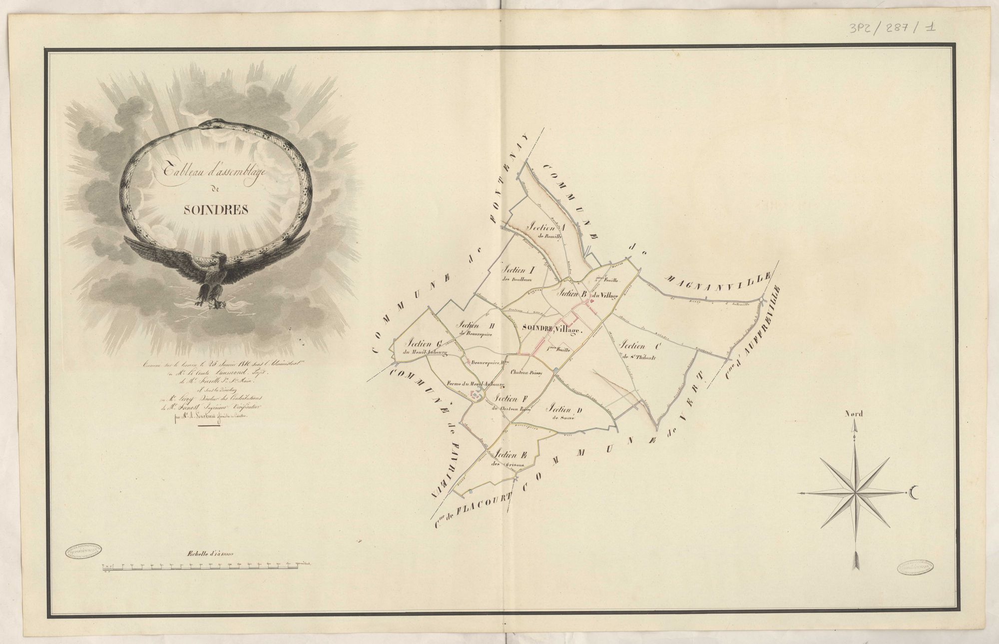 Soindres - Plans de la Préfecture de Seine-et-Oise