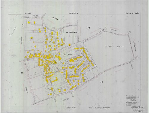 Soindres - Plans du cadastre révisé