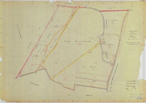 Sonchamp - Plans du cadastre remembré