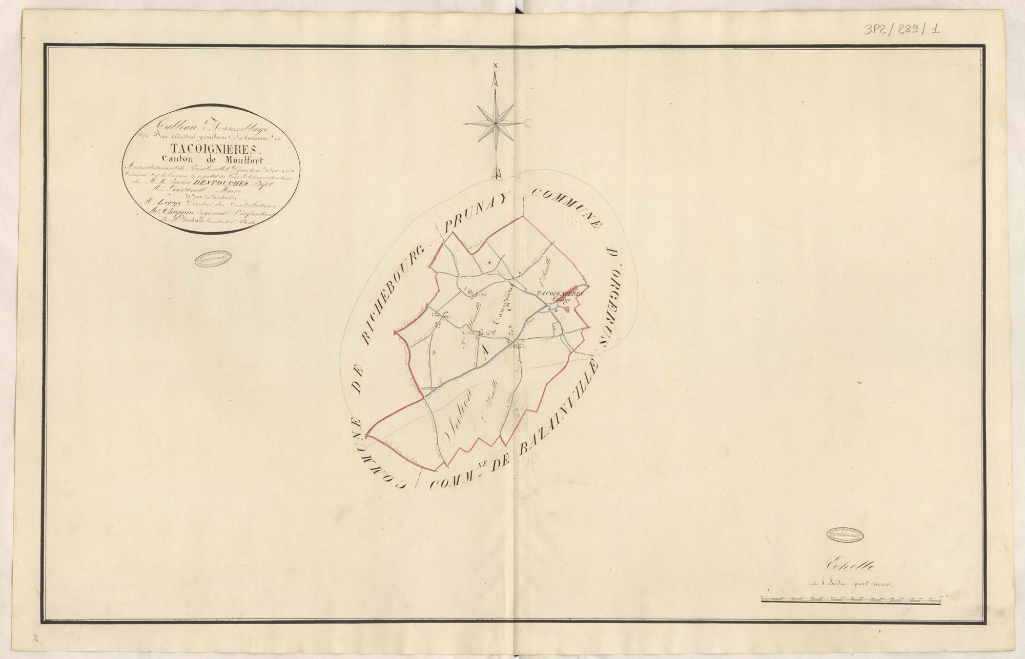 Tacoignières - Plans de la Préfecture de Seine-et-Oise