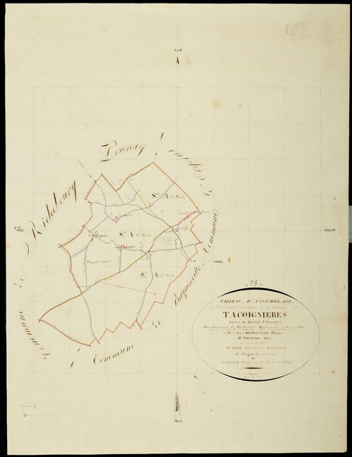 Tacoignières - Plans de l’Administration du cadastre