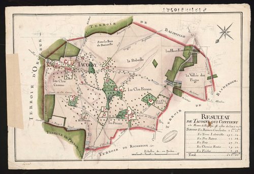 Tacoignières - Plan d'intendance de la paroisse de Tacoignières