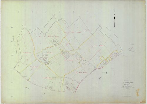 Tacoignières - Plans du cadastre remembré
