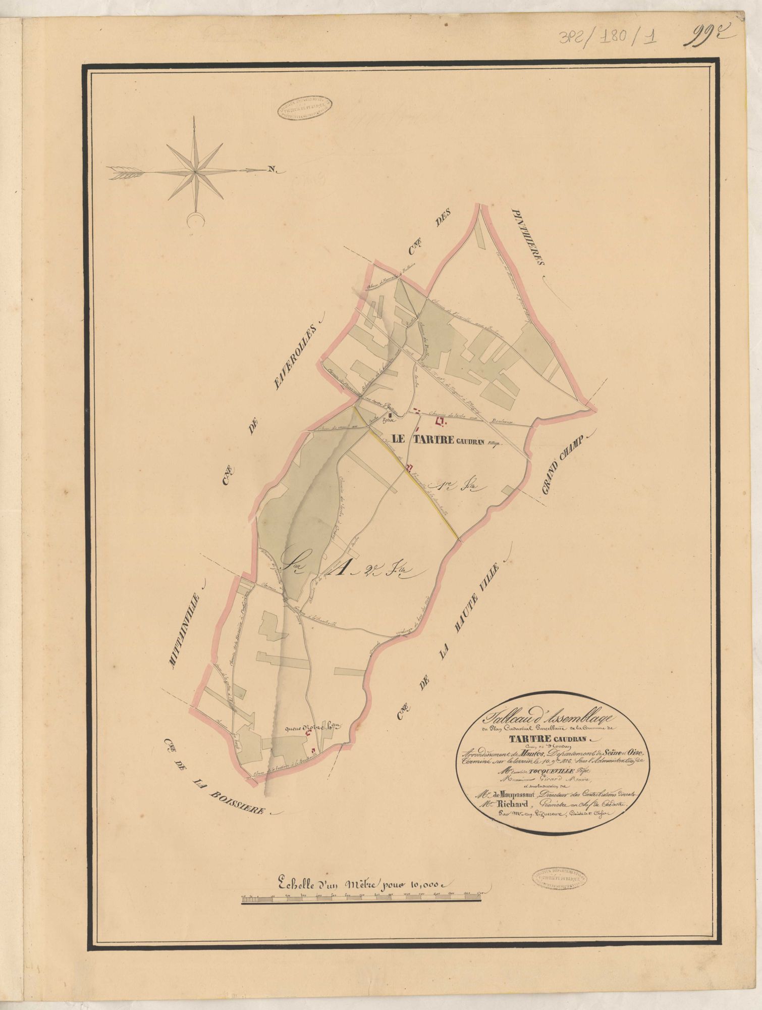 Le Tartre-Gaudran - Plans de la Préfecture de Seine-et-Oise