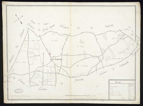 Le Tartre-Gaudran - Plan d'intendance de la paroisse du Tartre-Gaudran