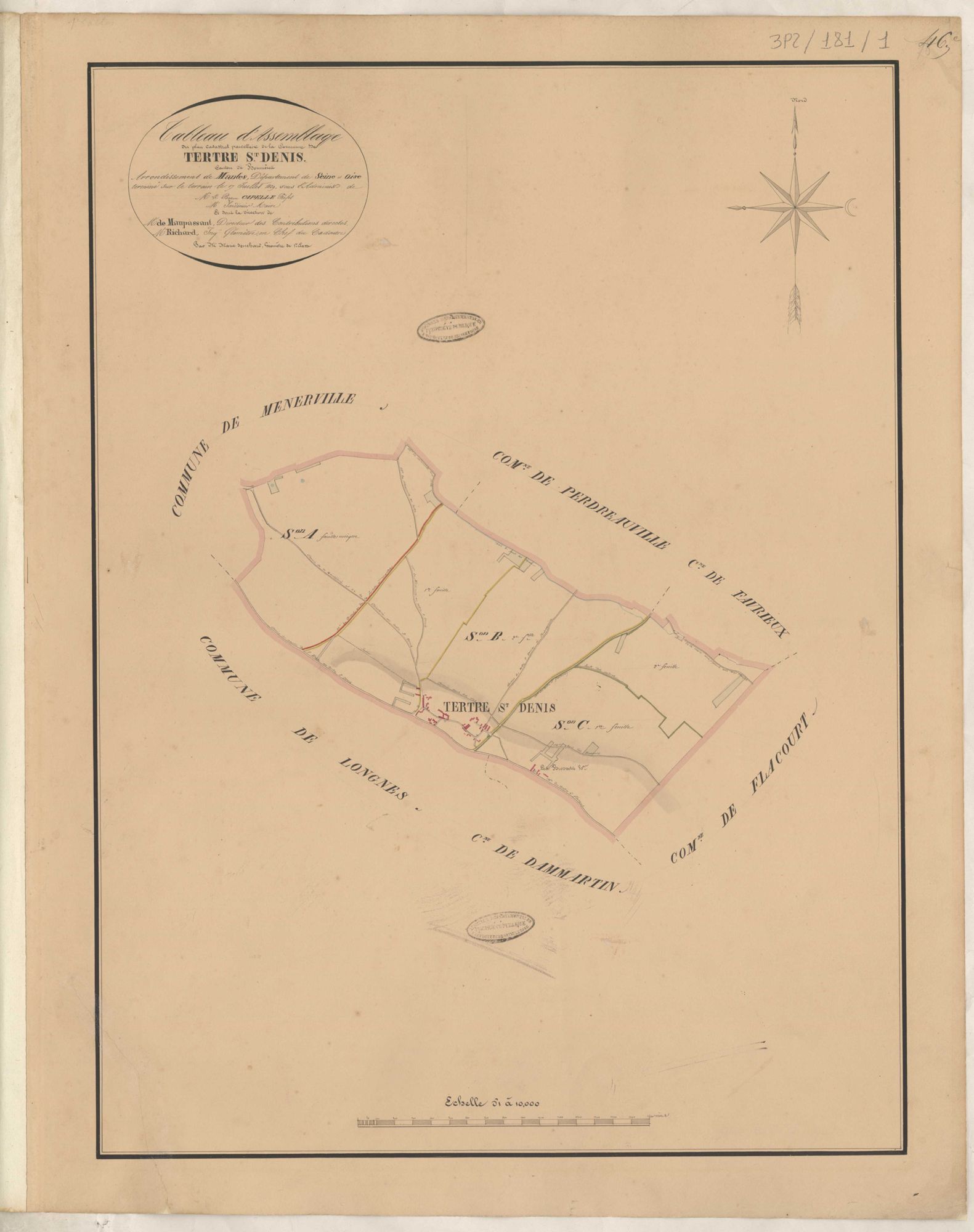 Le Tertre-Saint-Denis - Plans de la Préfecture de Seine-et-Oise