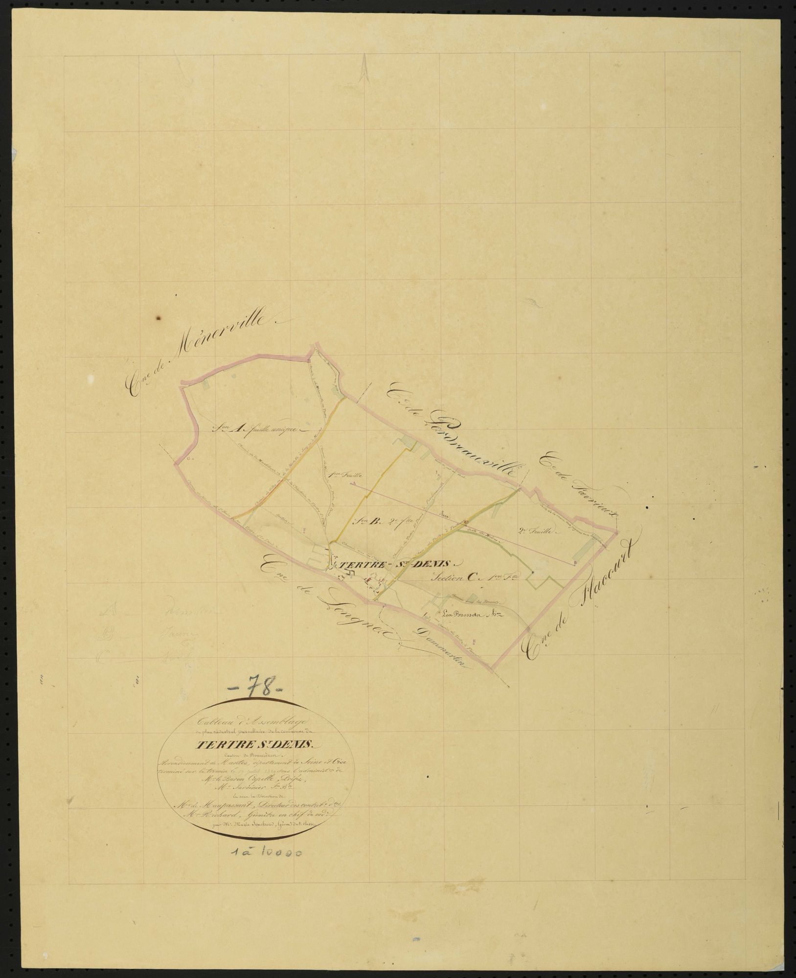 Le Tertre-Saint-Denis - Plans de l’Administration du cadastre