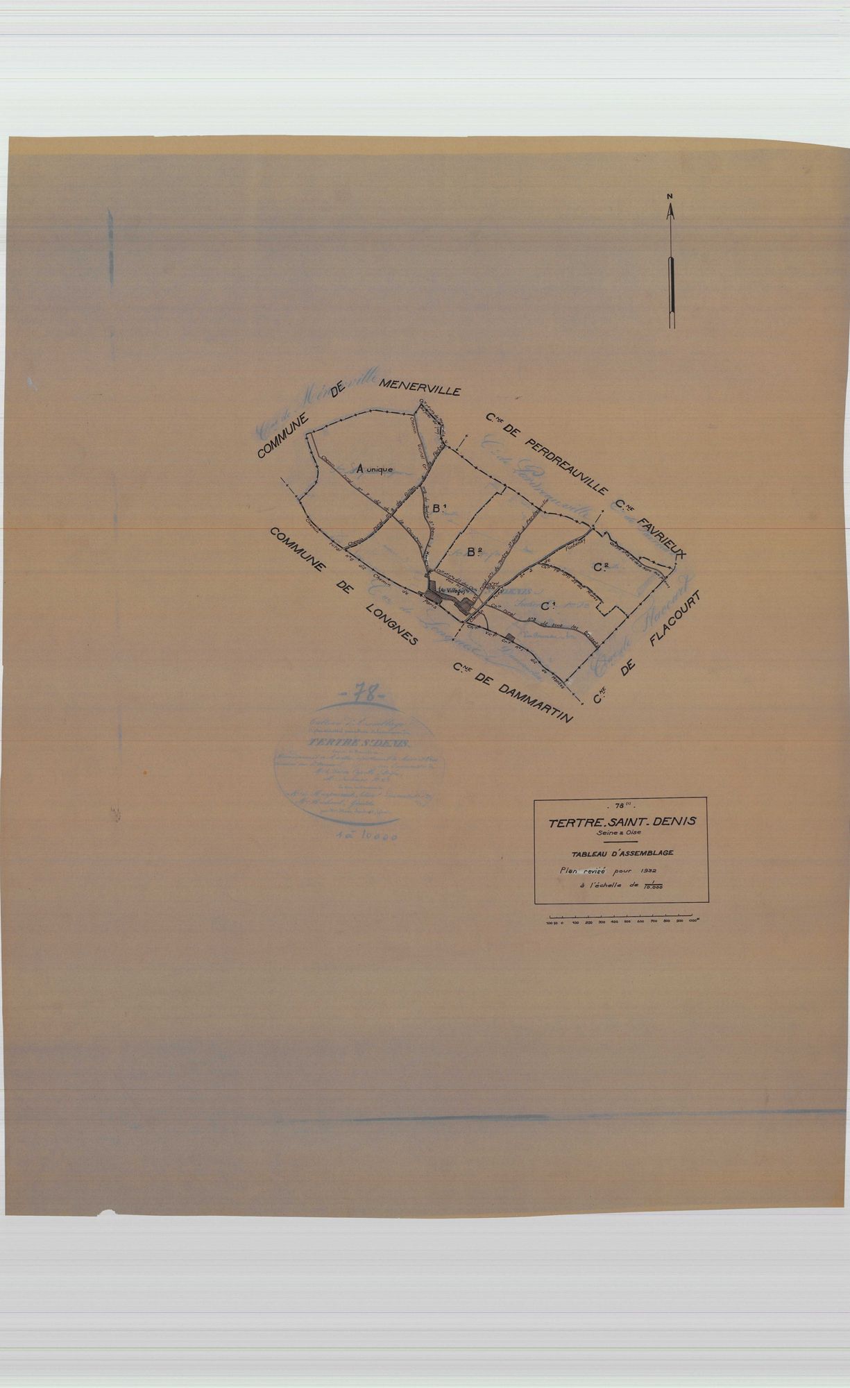 Le Tertre-Saint-Denis - Plans du cadastre rénové