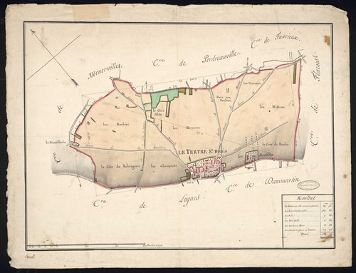 Le Tertre-Saint-Denis - Plan d'intendance de la paroisse du Tertre-Saint-Denis