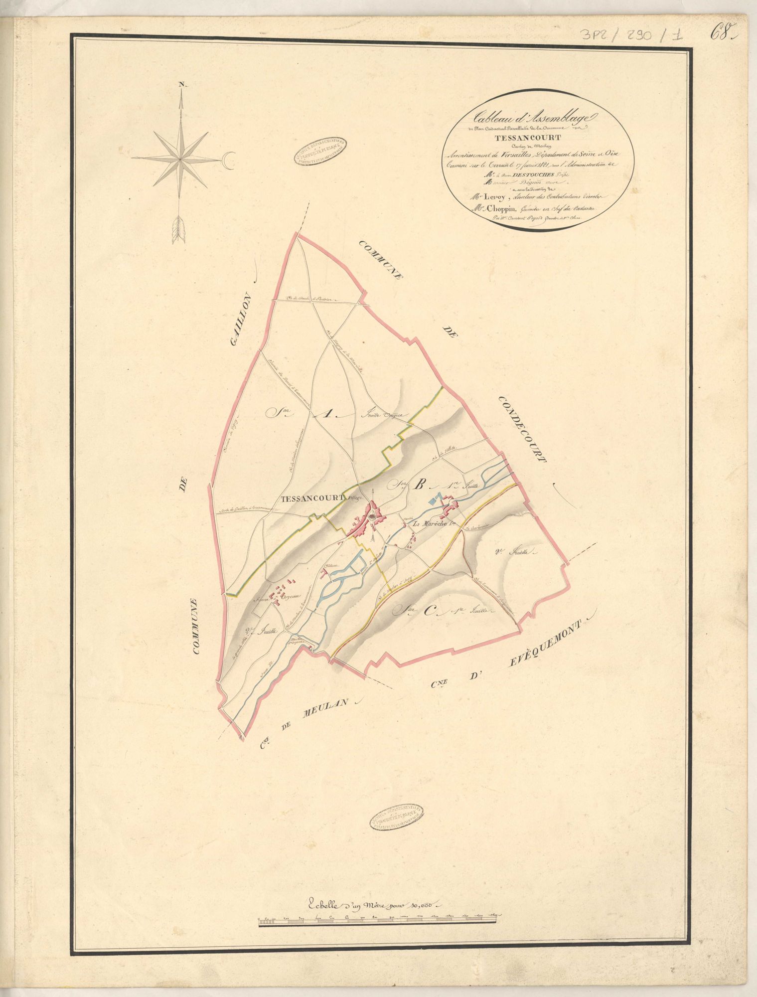 Tessancourt-sur-Aubette - Plans de la Préfecture de Seine-et-Oise