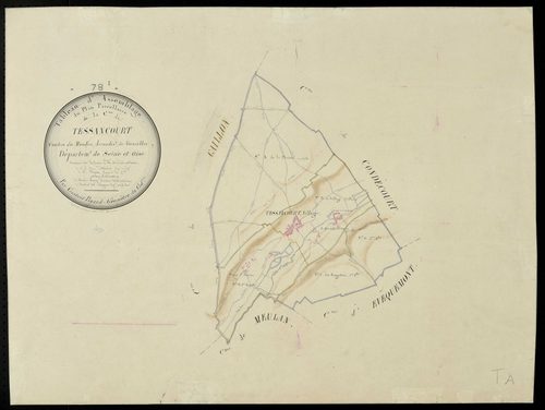 Tessancourt-sur-Aubette - Plans de l’Administration du cadastre
