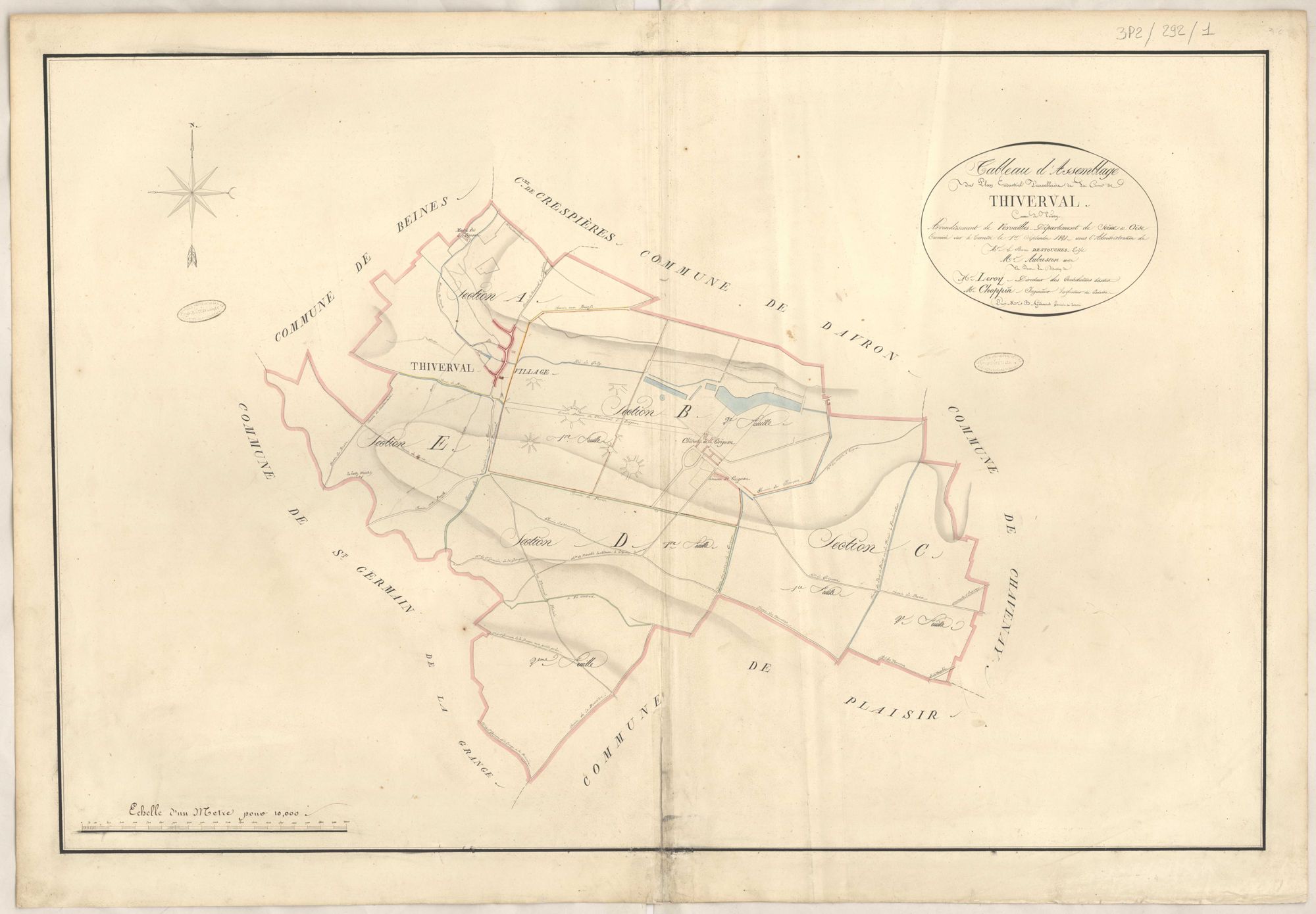 Thiverval-Grignon - Plans de la Préfecture de Seine-et-Oise