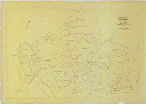 Tilly - Plans du cadastre remembré