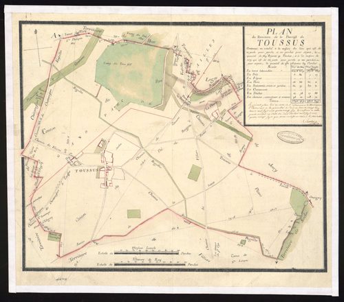 Toussus-le-Noble - Plan d'intendance de la paroisse de Toussus-le-Noble