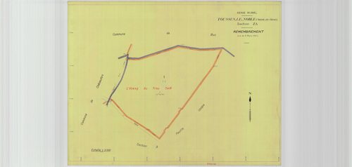 Toussus-le-Noble - Plans du cadastre remembré