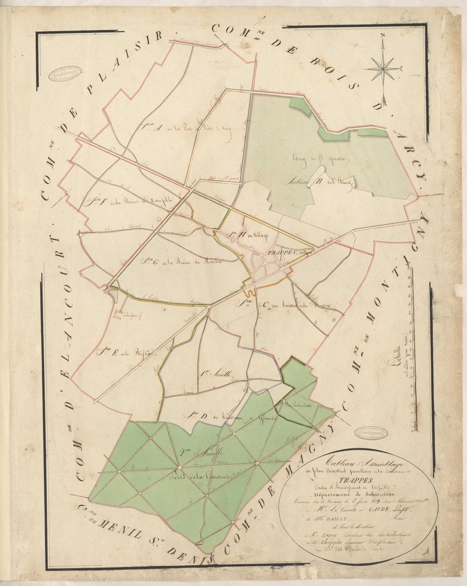 Trappes - Plans de la Préfecture de Seine-et-Oise