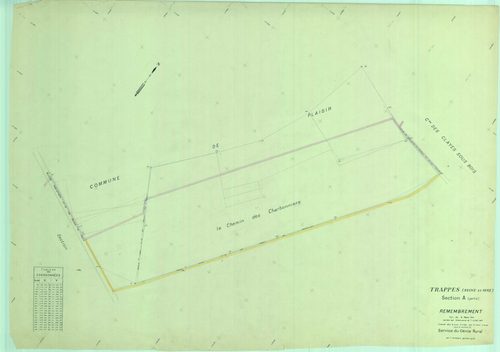 Trappes - Plans du cadastre remembré
