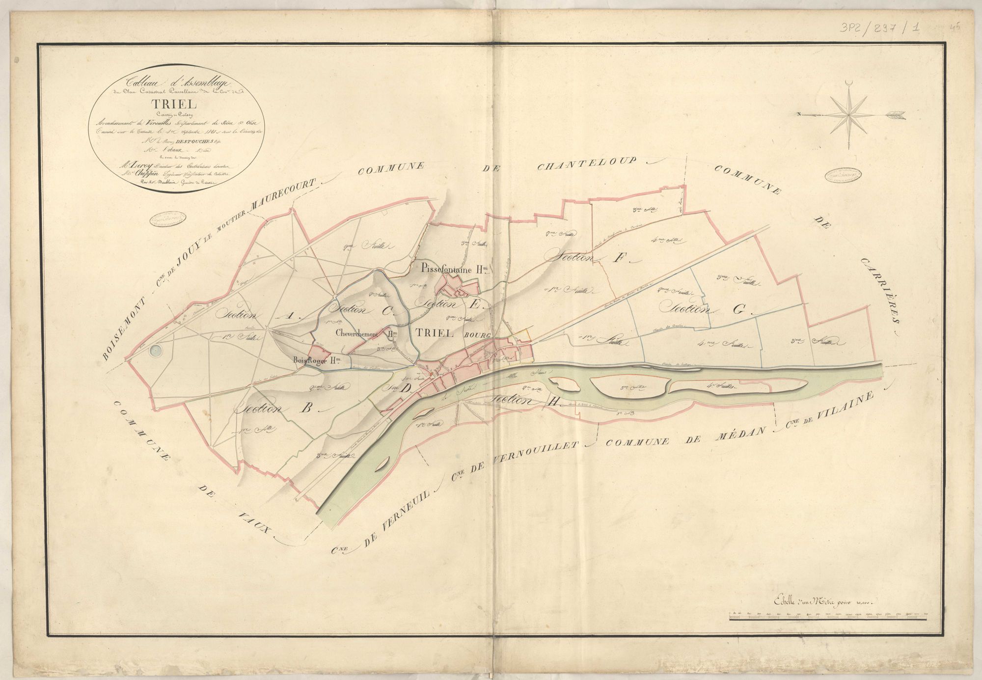 Triel-sur-Seine - Plans de la Préfecture de Seine-et-Oise