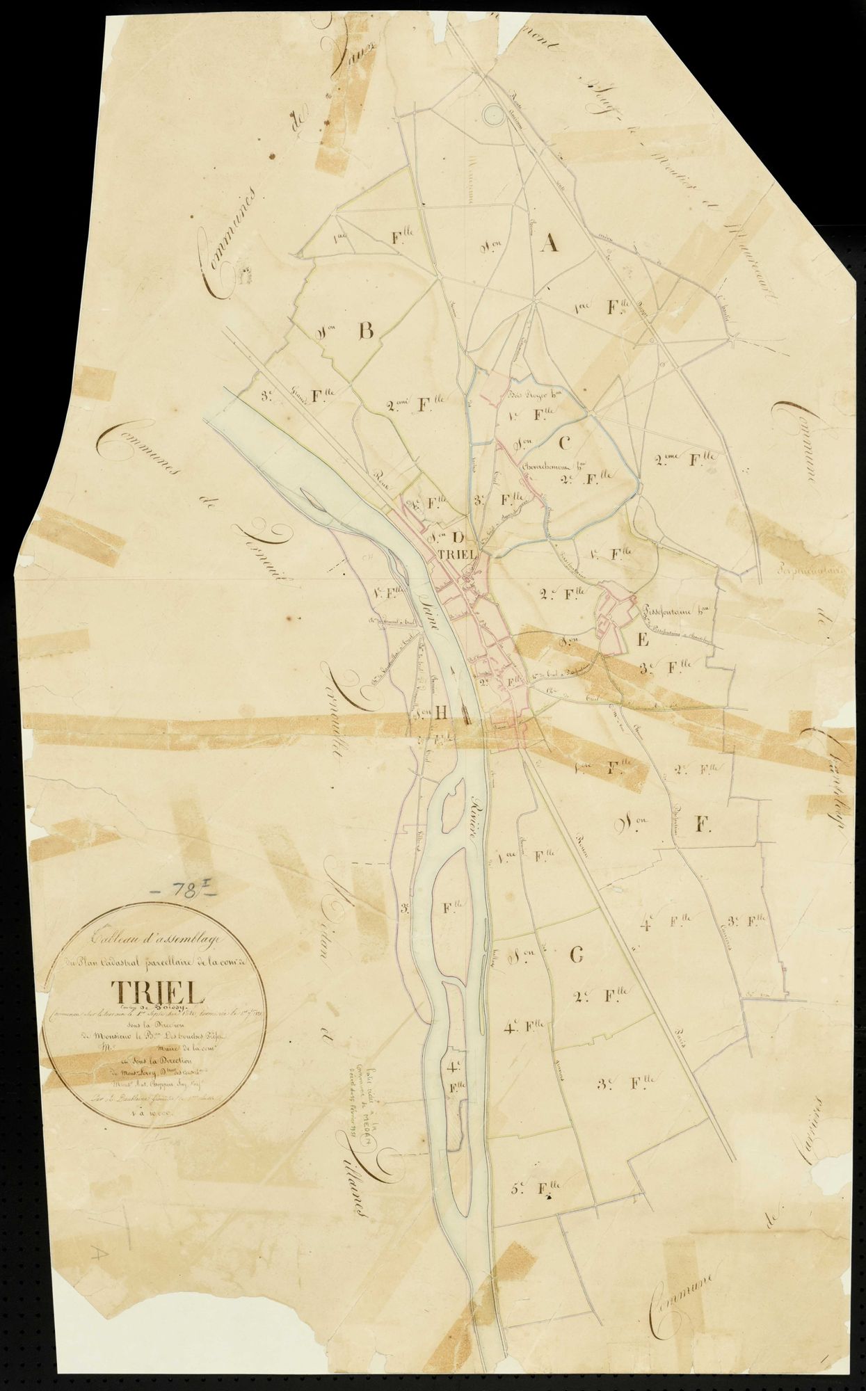 Triel-sur-Seine - Plans de l’Administration du cadastre
