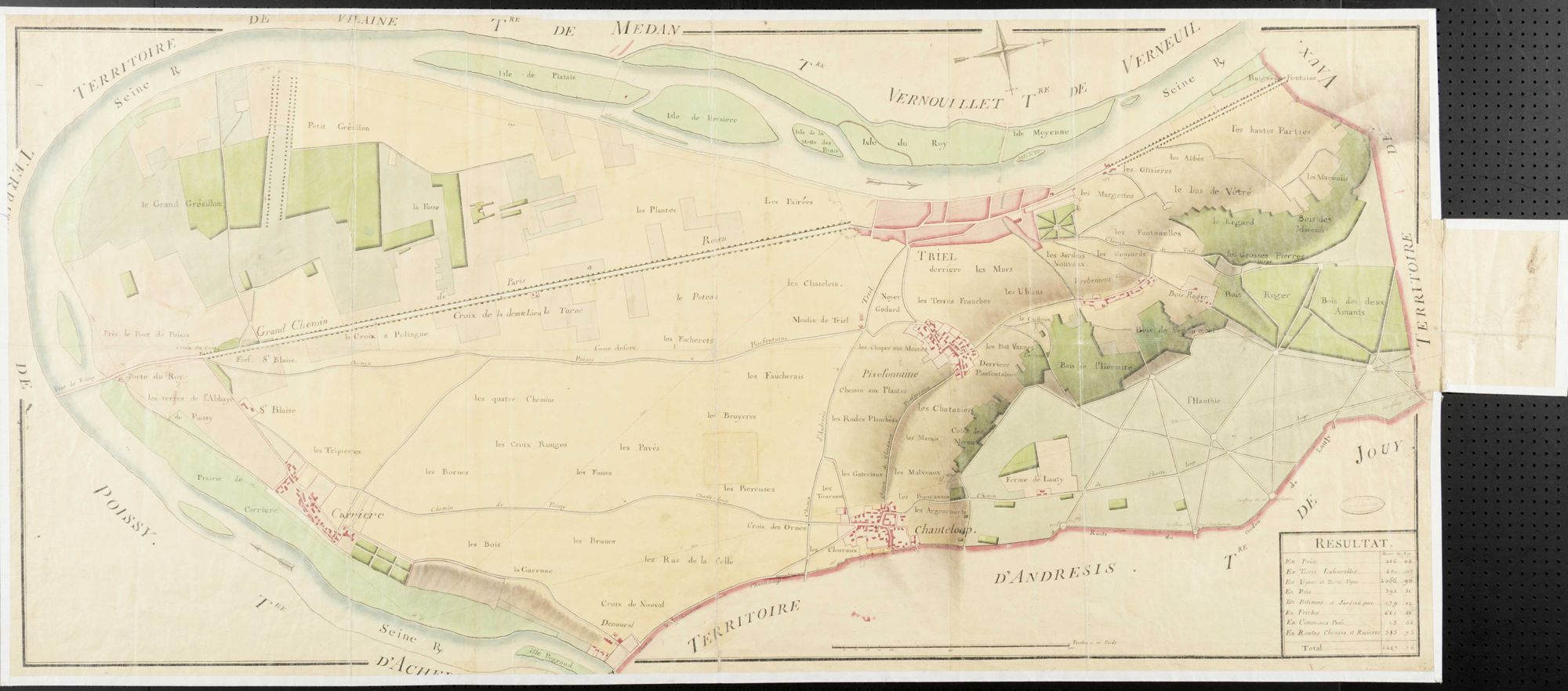 Triel-sur-Seine - Plan d'intendance de la paroisse de Triel-sur-Seine