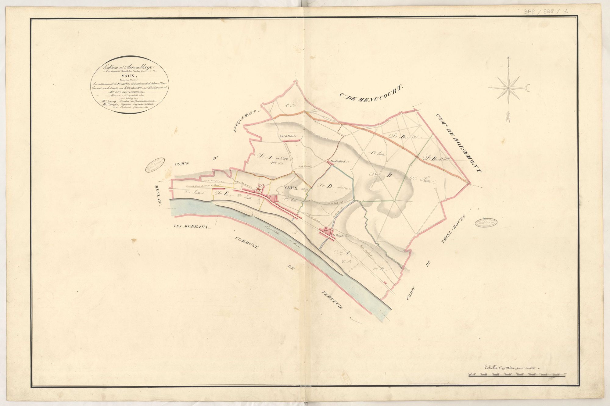 Vaux-sur-Seine - Plans de la Préfecture de Seine-et-Oise